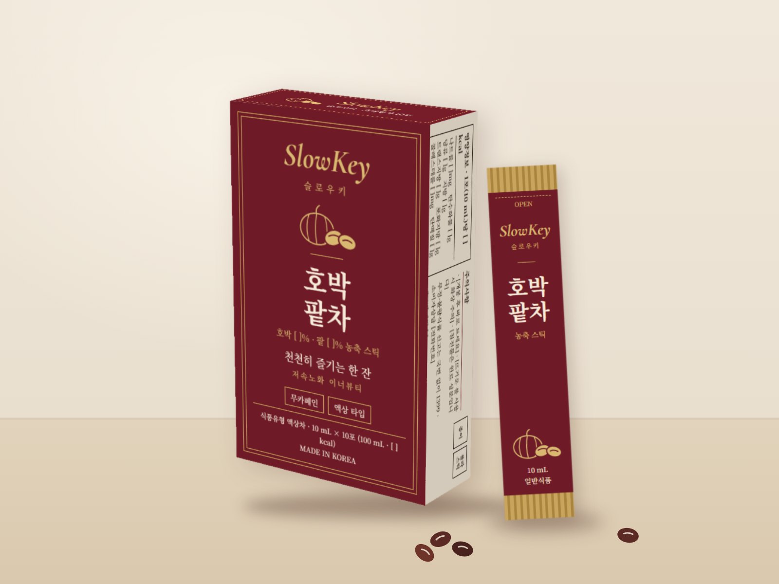 SlowKey 슬로우키 팥호박 스틱 제품 이미지